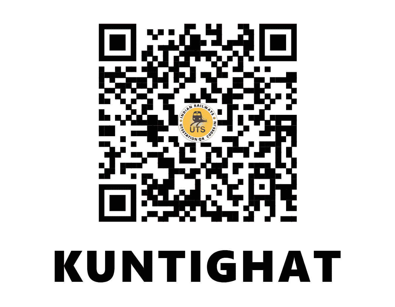 UTS QR Code for KUNTIGHAT - KJU - ER (WEST BENGAL)